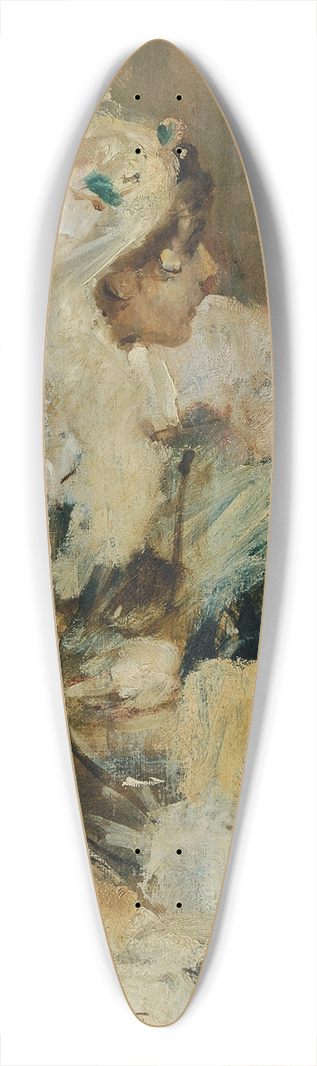 Cecil van Haanen - Katechismusprfung in der Kirche, lskizze zur Disputa 39.3 inch art pintail longboard deck