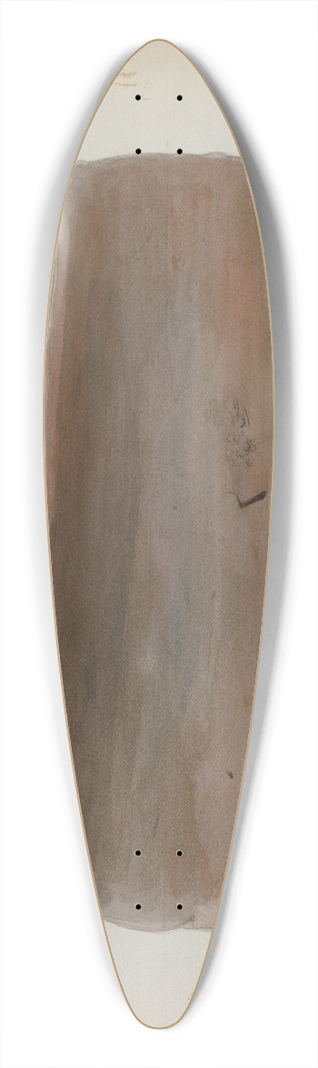 Cecily Edwards - Roof Tile 39.3 inch art pintail longboard deck