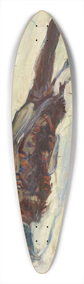 Cham Soutine - Dead Pheasant 39.3 inch art pintail longboard deck