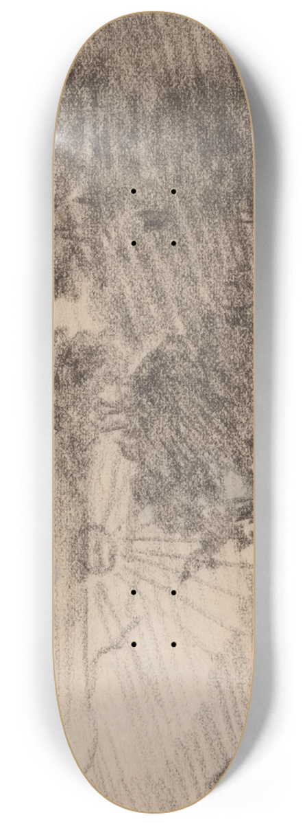 Jean-Antoine Linck - Sunset above a Mountain Lake 8.25 inch art skate deck