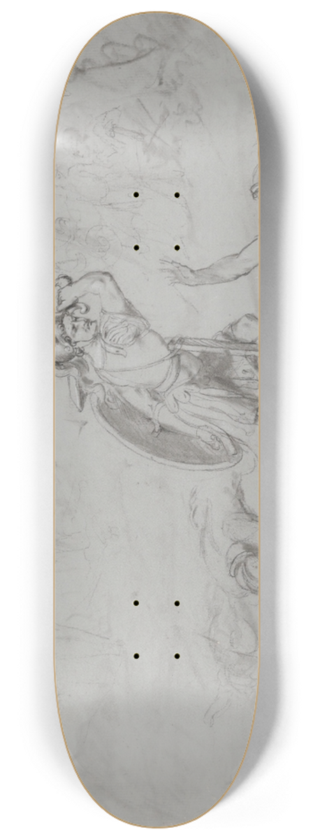 Jean Antoine Verschaeren - Achilles Kills Hector 8.25 inch art skate deck