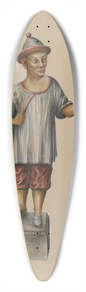 Charles Bowman - Hitching Post 39.3 inch art pintail longboard deck
