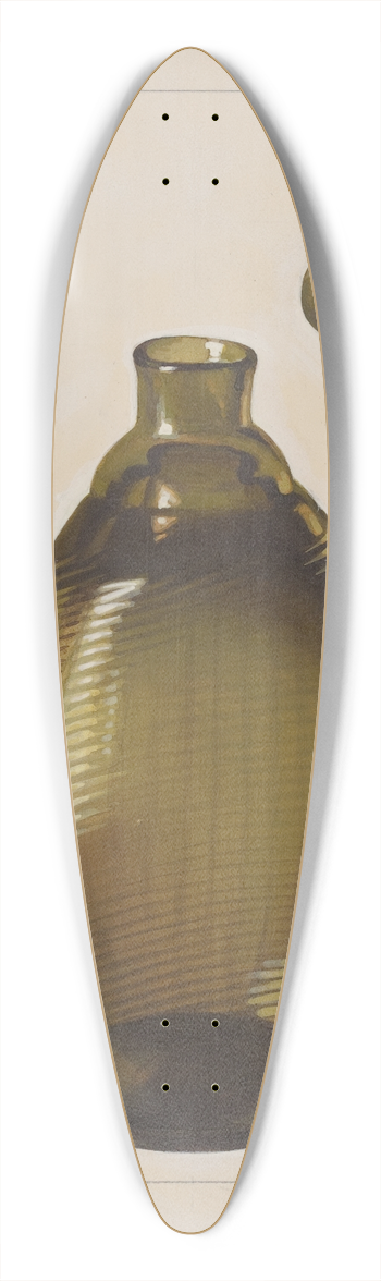 Charles Caseau - Flask (Pitkin Type) 39.3 inch art pintail longboard deck