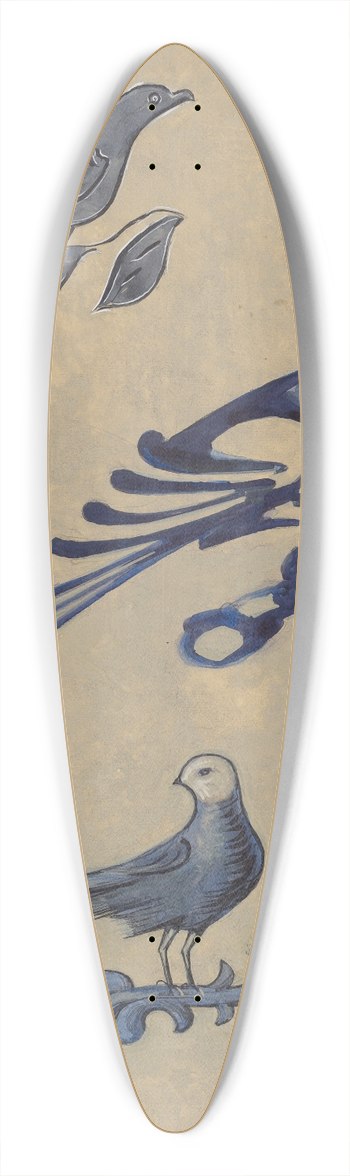 Charles Caseau - Jug 39.3 inch art pintail longboard deck
