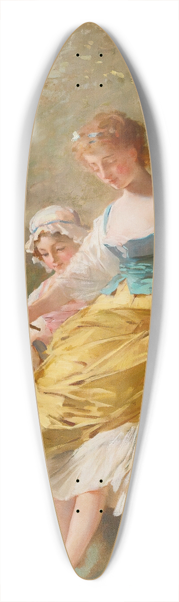 Charles Chaplin - Les Petits Pcheurs 39.3 inch art pintail longboard deck