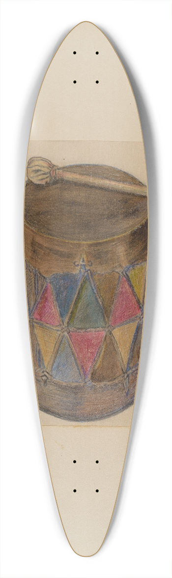 Charles Charon - Drum 39.3 inch art pintail longboard deck