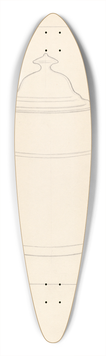 Charles Cullen - Coffee Pot 39.3 inch art pintail longboard deck
