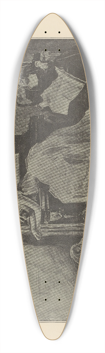 Charles Dana Gibson - $$$ 39.3 inch art pintail longboard deck