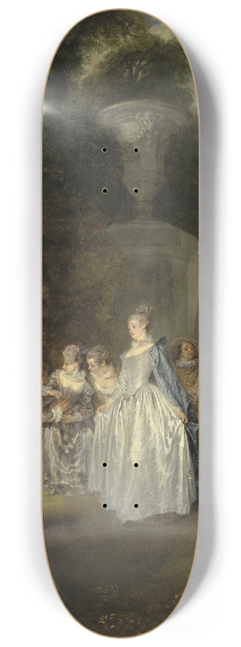 Jean-Antoine Watteau - Ftes Venitiennes 8.25 inch art skate deck