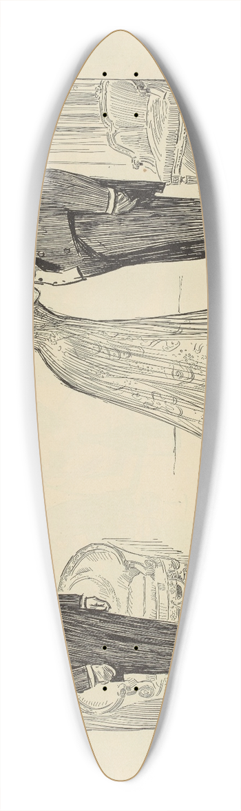 Charles Dana Gibson - Studies in expression. While Uncle Joe has his tie fixed 39.3 inch art pintail longboard deck