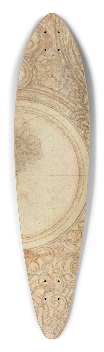 Charles De La Fosse - Studies for a Ceiling Decoration 39.3 inch art pintail longboard deck