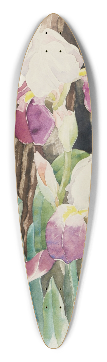 Charles Demuth - Iris 39.3 inch art pintail longboard deck