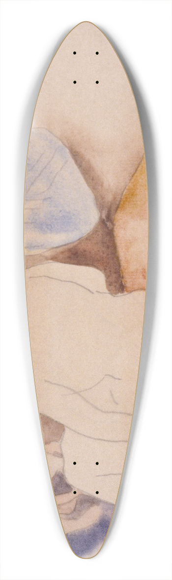 Charles Demuth - Woman with Hat and 2 Figures 39.3 inch art pintail longboard deck