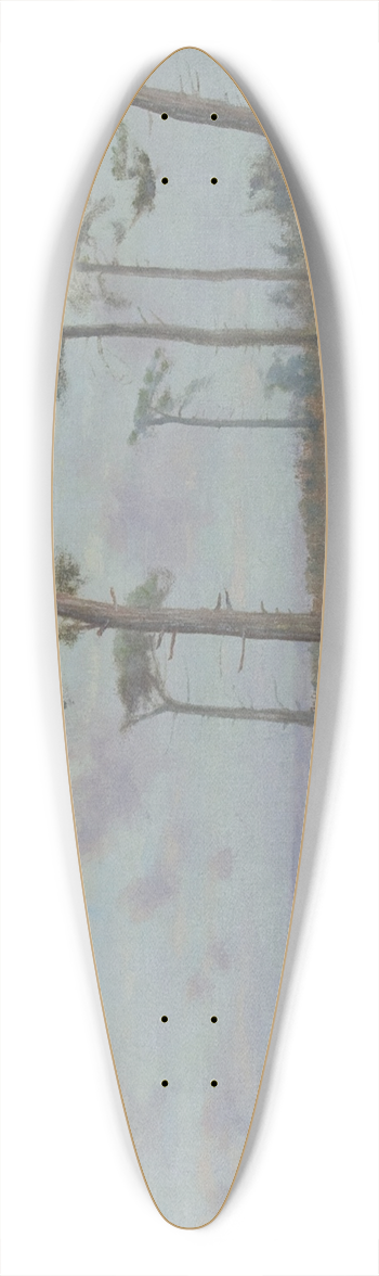 Charles Dorman Robinson - Cattle Grazing among Monterey Cypress Trees 39.3 inch art pintail longboard deck