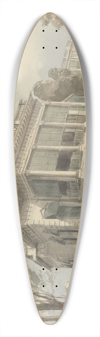 Charles Dyce - Elysium Row, Calcutta 39.3 inch art pintail longboard deck