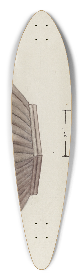 Charles Goodwin - Urn Design 39.3 inch art pintail longboard deck