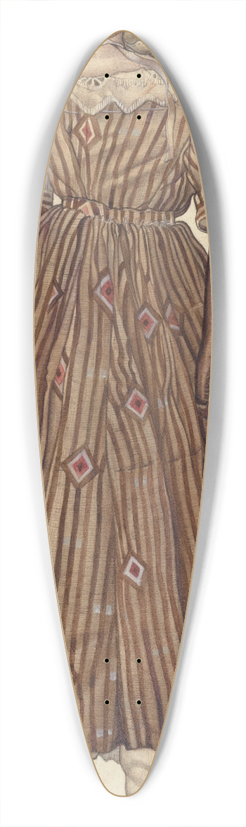 Charles Goodwin - Wax Face Cotton Doll 39.3 inch art pintail longboard deck