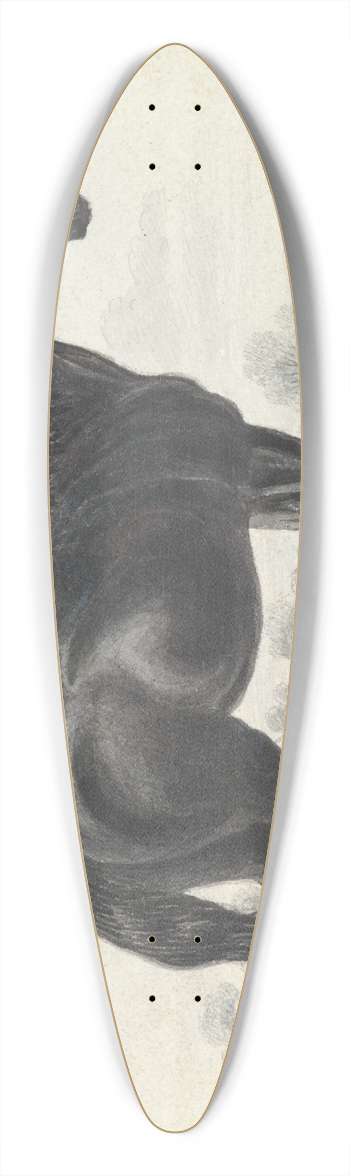 Charles Hamilton Smith - English Draught Horse 39.3 inch art pintail longboard deck