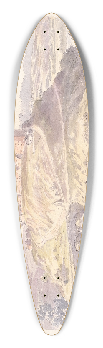Charles Hamilton Smith - Sabugal 39.3 inch art pintail longboard deck