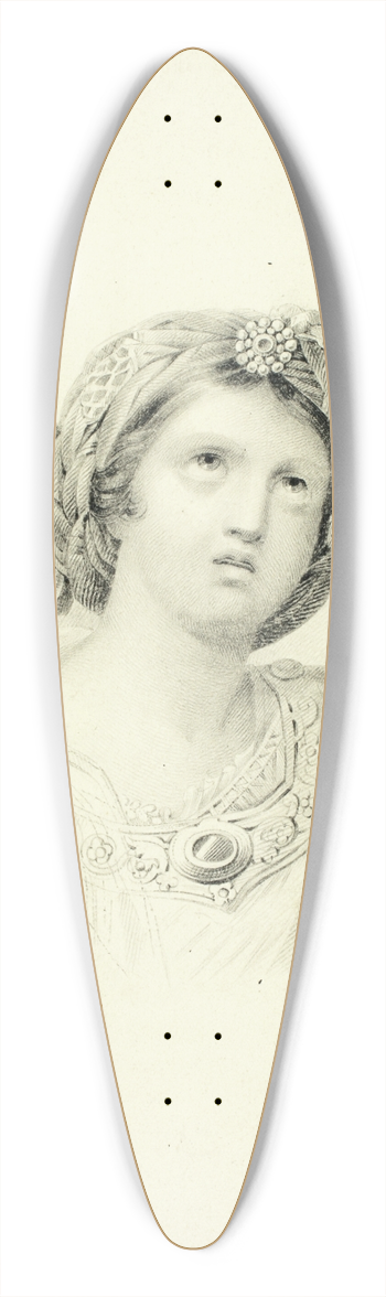 Charles Heath - Sibyl 39.3 inch art pintail longboard deck