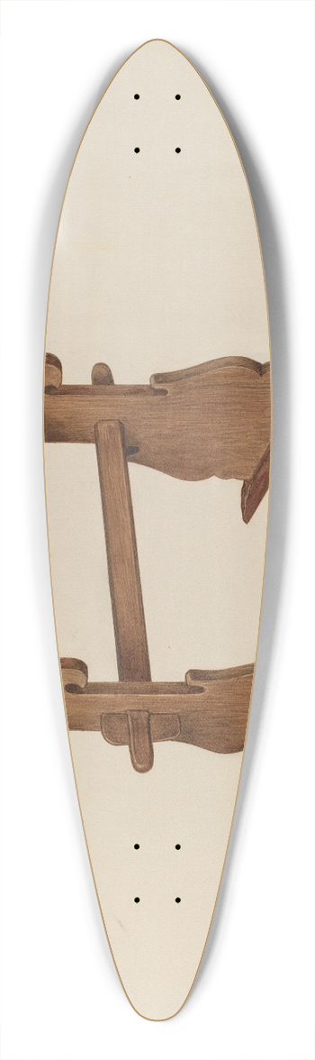 Charles Henning - Trestle Table 39.3 inch art pintail longboard deck