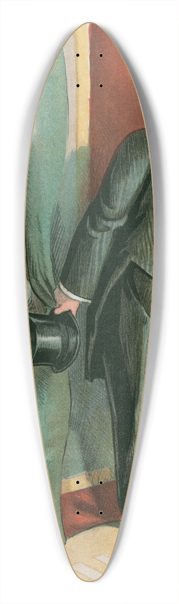 Charles Jay Taylor - Another delay 39.3 inch art pintail longboard deck
