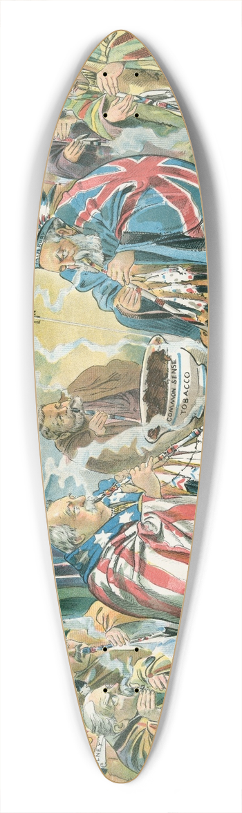 Charles Jay Taylor - Let us have peace 39.3 inch art pintail longboard deck