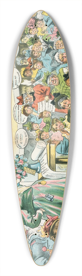 Charles Jay Taylor - The next thing in order 39.3 inch art pintail longboard deck
