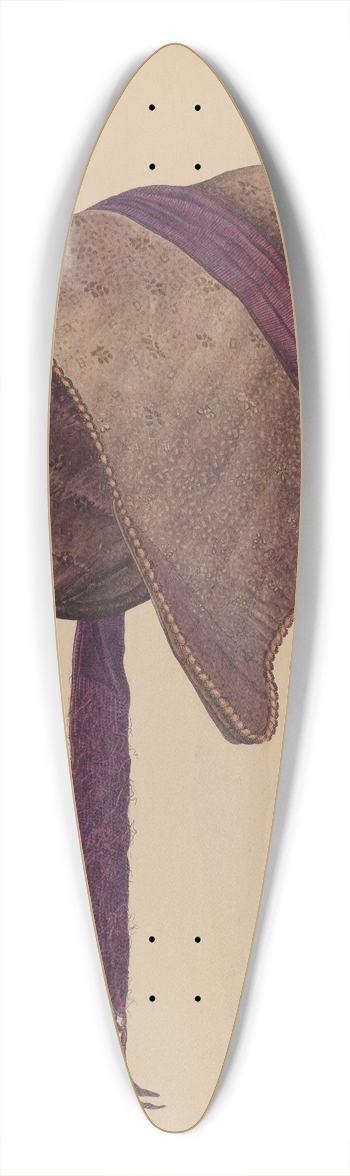 Charles Johnson - Coal Scuttle Bonnet 39.3 inch art pintail longboard deck