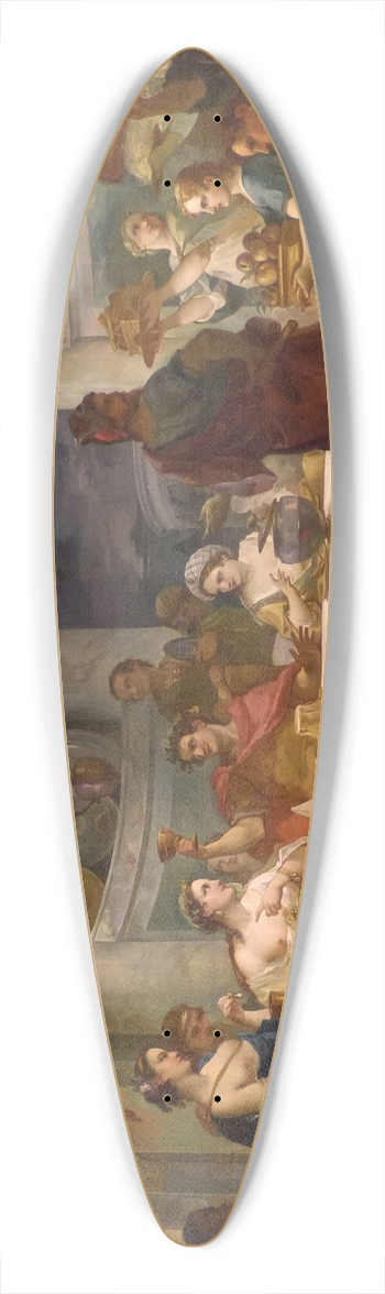 Charles-Joseph Natoire - Le repas de Cloptre et de Marc-Antoine 39.3 inch art pintail longboard deck