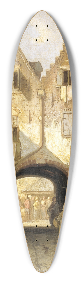 Charles Leickert - The Old Gate 39.3 inch art pintail longboard deck