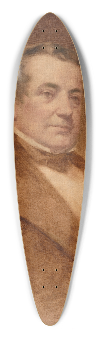 Charles Loring Elliott - Washington Irving 39.3 inch art pintail longboard deck