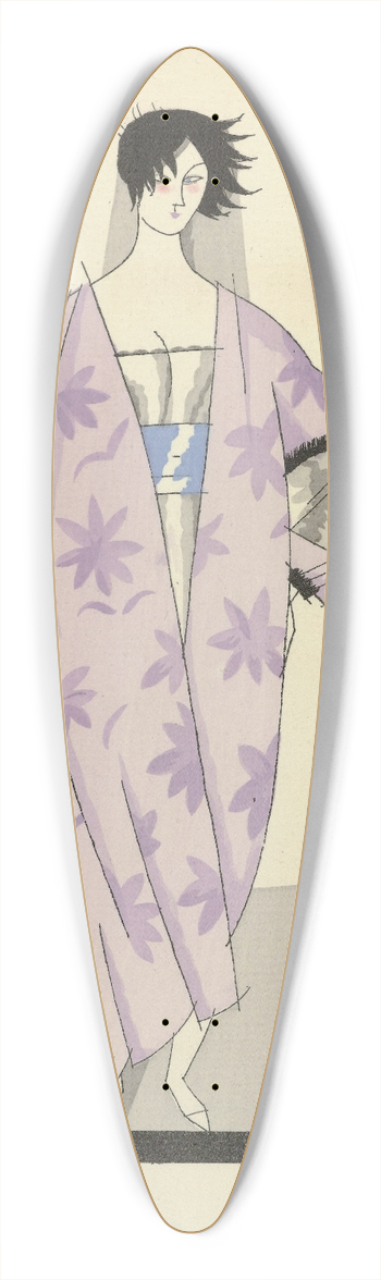 Charles Martin - Hsitation ; Dshabill, de Beer 39.3 inch art pintail longboard deck