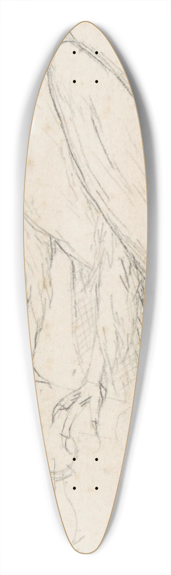 Charles Meryon - A Golden Eagle 39.3 inch art pintail longboard deck