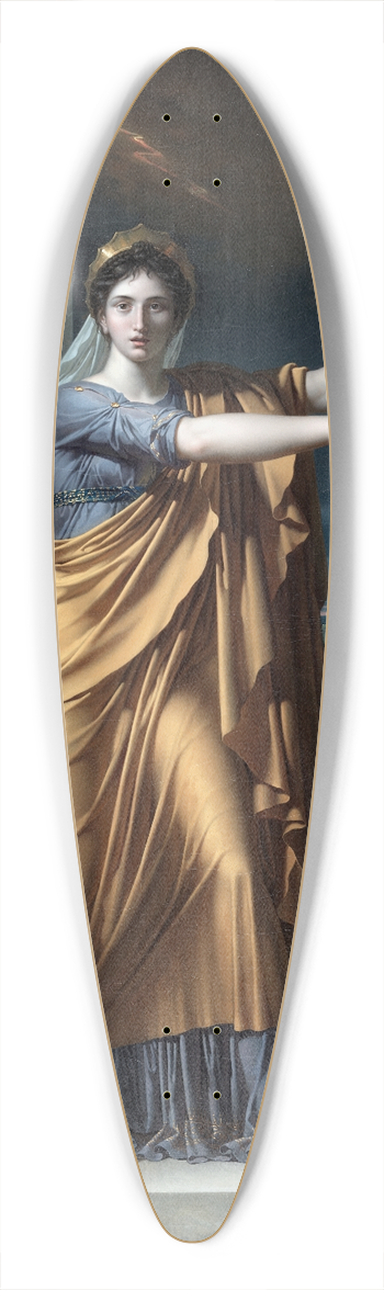 Charles Meynier - Polyhymnia,Muse of Eloquence 39.3 inch art pintail longboard deck