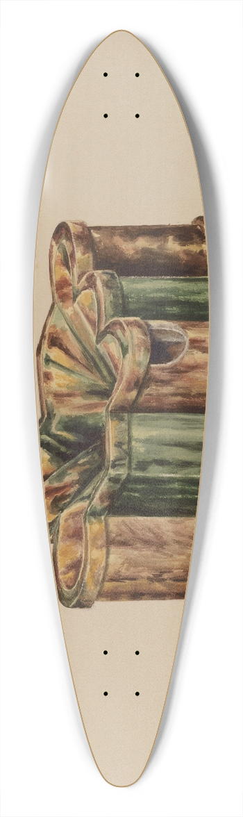 Charles Moss - Cuspidor 39.3 inch art pintail longboard deck