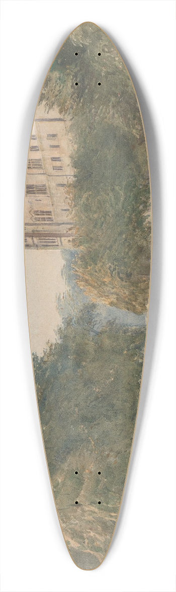 Charles Reginald Aston - Warwick Castle 39.3 inch art pintail longboard deck