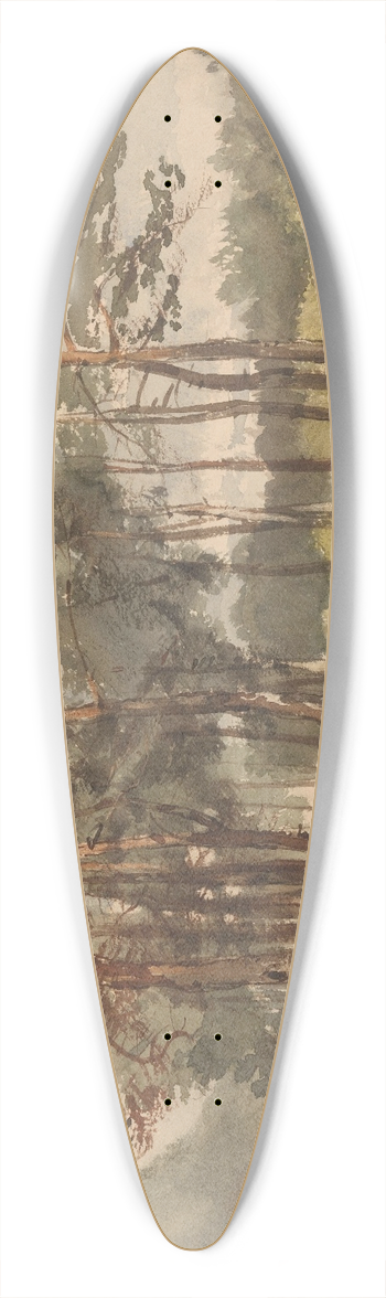 Charles Rochussen - Boomgroep in de bossen bij Driebergen 39.3 inch art pintail longboard deck