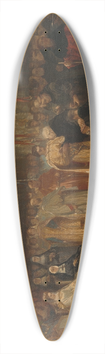 Charles Rochussen - Melis Stoke with Count Floris V. 39.3 inch art pintail longboard deck