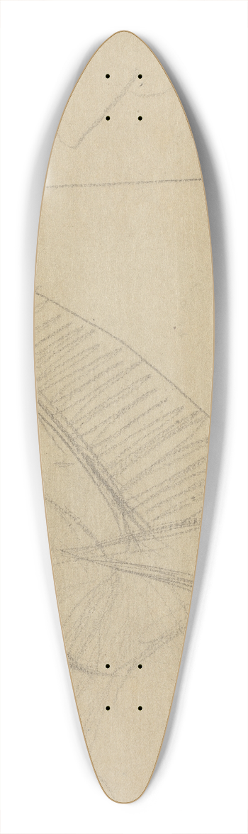Charles Sprague Pearce - Figure Study 39.3 inch art pintail longboard deck