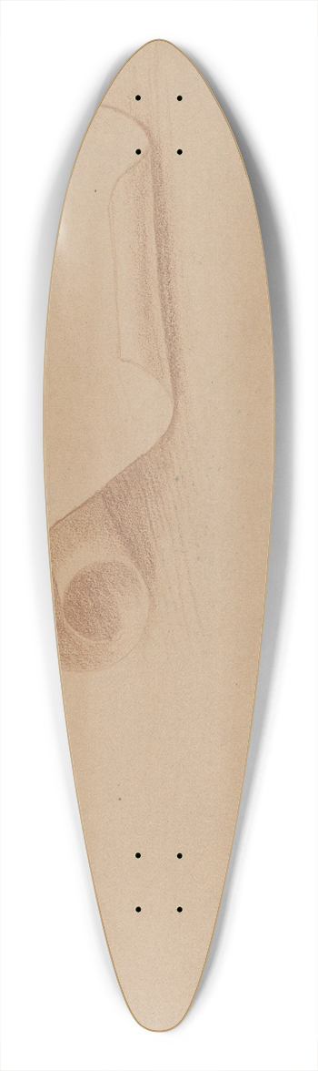 Charles Sprague Pearce - Study of a Scroll 39.3 inch art pintail longboard deck