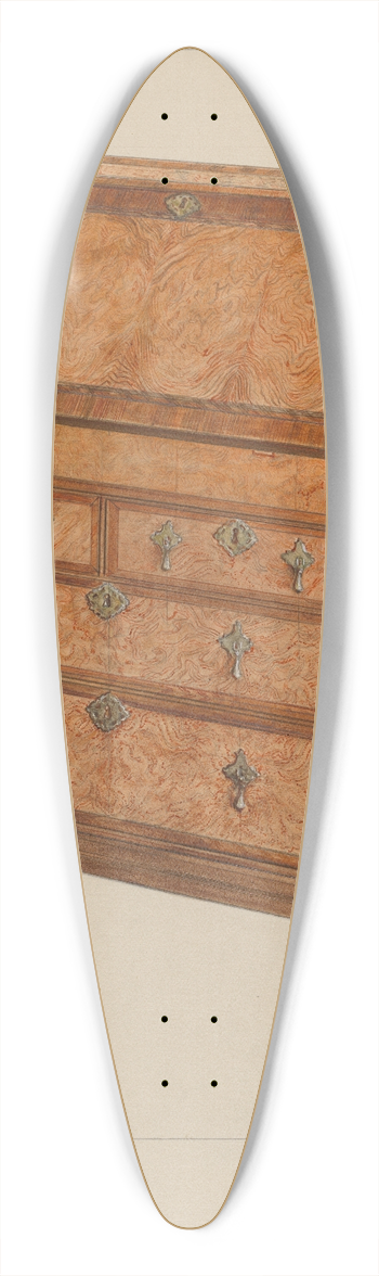 Charles Squires - Desk 39.3 inch art pintail longboard deck