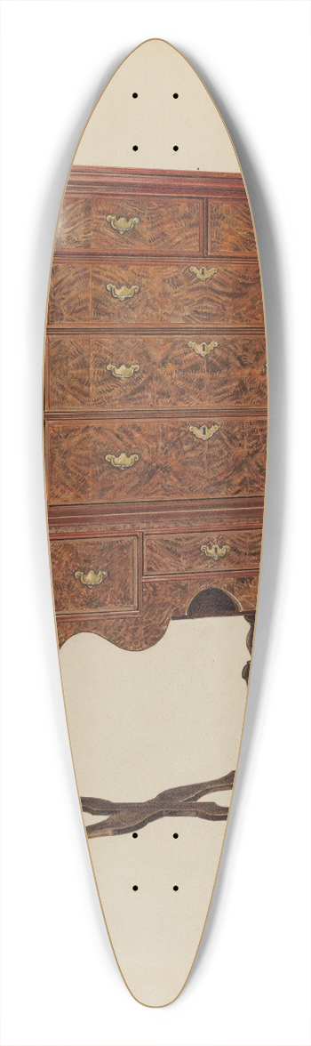 Charles Squires - Highboy 39.3 inch art pintail longboard deck