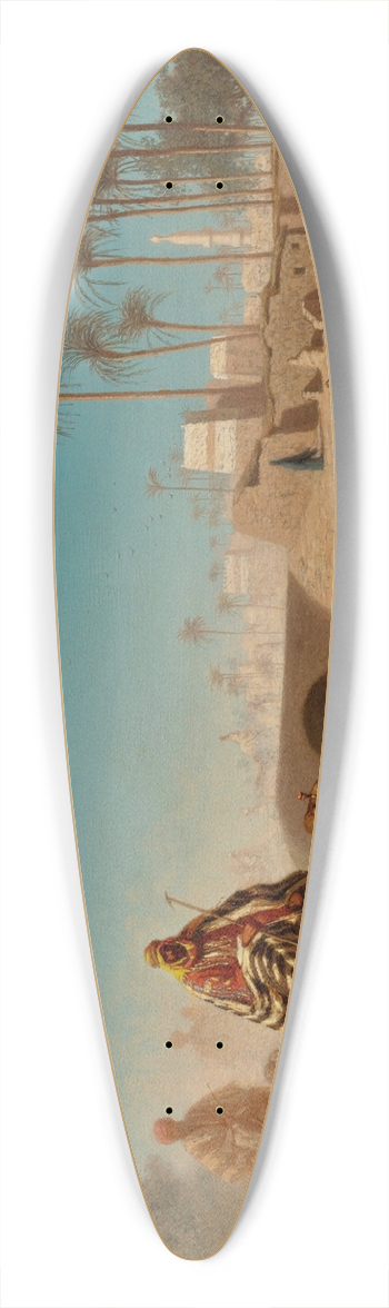 Charles Thodore Frre - Le Dpart 39.3 inch art pintail longboard deck