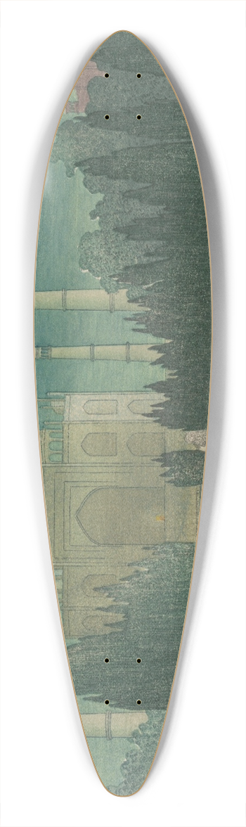 Charles William Bartlett - Taj-Mahal, Agra 39.3 inch art pintail longboard deck