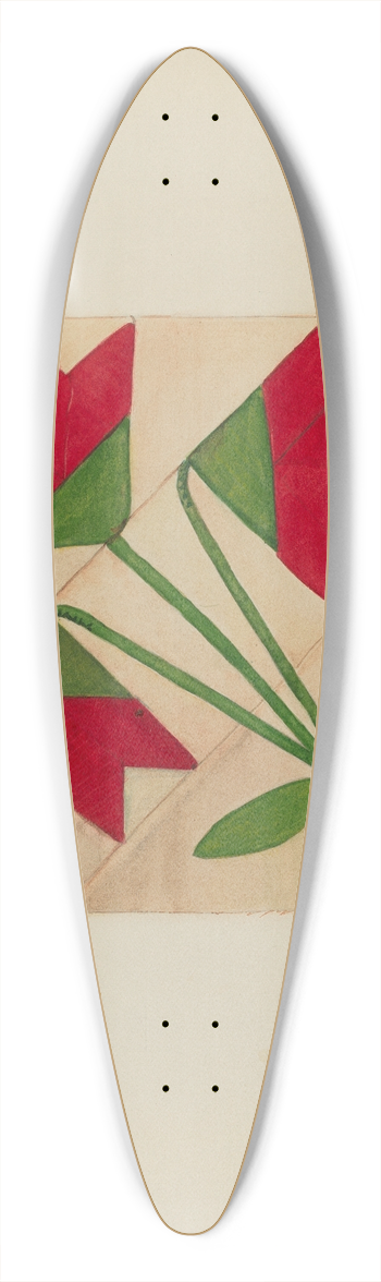 Charlotte Angus - Quilt Block Pattern 39.3 inch art pintail longboard deck