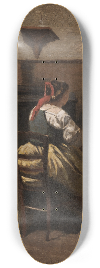 Jean-Baptiste-Camille Corot - LAtelier de Corot 8.25 inch art skate deck