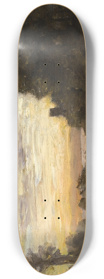 Jean-Baptiste-Camille Corot - La Tour dans les Arbres (The Tower in the Trees) 8.25 inch art skate deck
