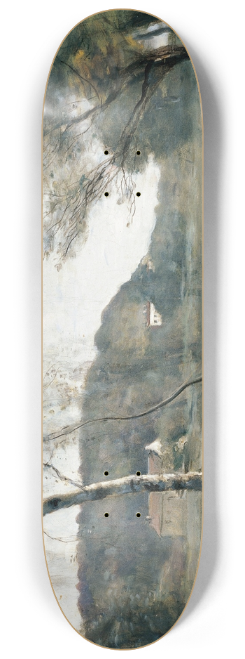 Jean-Baptiste-Camille Corot - LEtang de ville dAvray 8.25 inch art skate deck