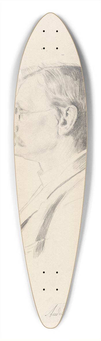 Christian Krohg - Andreas Disen 39.3 inch art pintail longboard deck